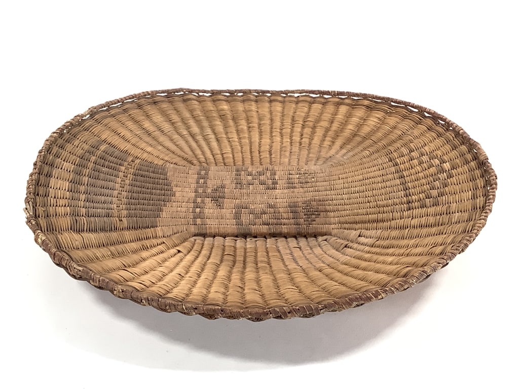 Polychrome Coiled Basket Tray (1 of 6)