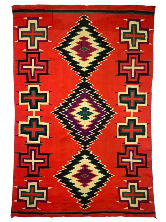 Late 1800s Germantown Native American Rug (1 of 9)