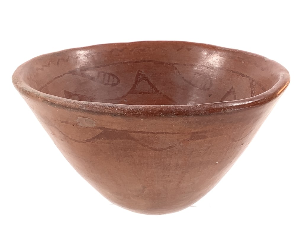 Pueblo Burnished Redware Bowl (1 of 7)
