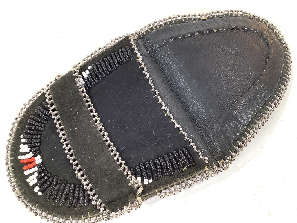 Native American Beaded Double-Flap Pouch - 4