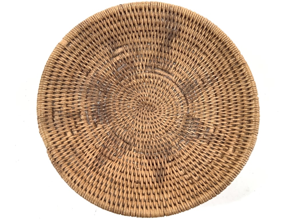Coiled Footed Basket w/ Geometric Pattern - 3