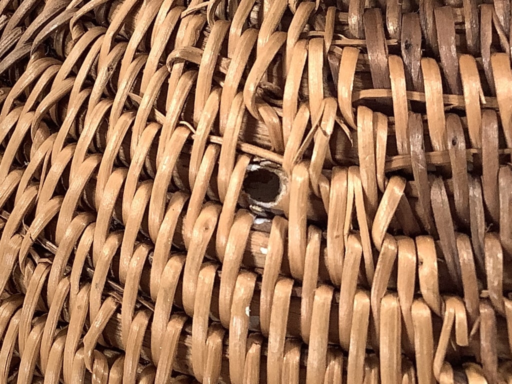 Coiled Footed Basket w/ Geometric Pattern - 5