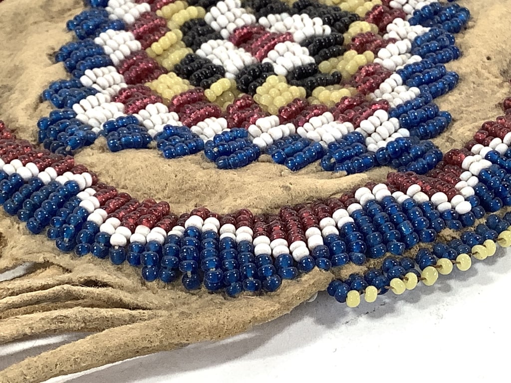 Beaded Hide Medicine Bag - 4
