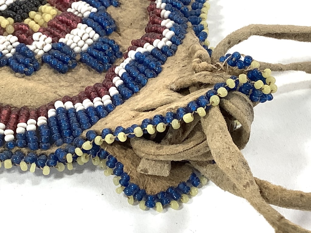 Beaded Hide Medicine Bag - 5
