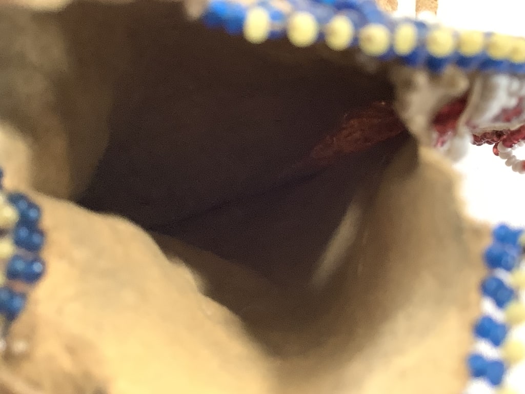 Beaded Hide Medicine Bag - 6