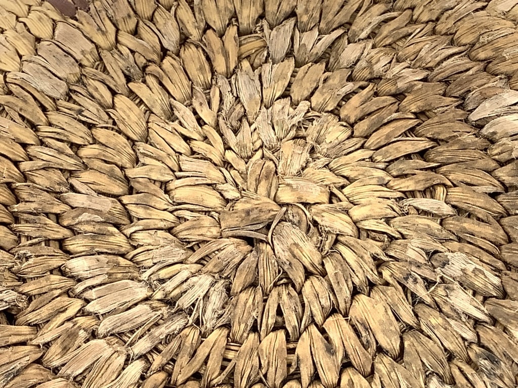Sm. Polychrome Spiral Basket Tray - 4