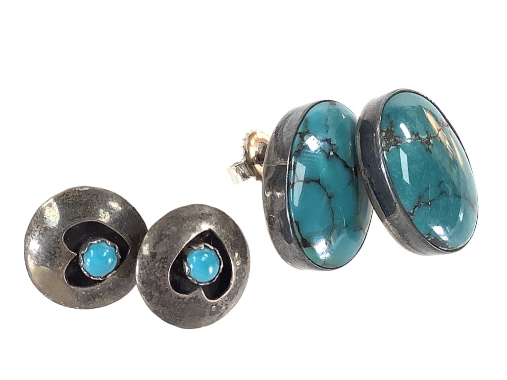 C. JIM+ Sterling Turquoise Earrings 7.3g TW (1 of 8)