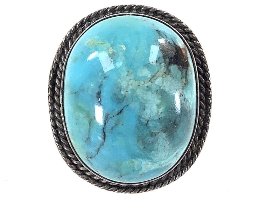 Sterling Turquoise Ring 17.7g TW - 2