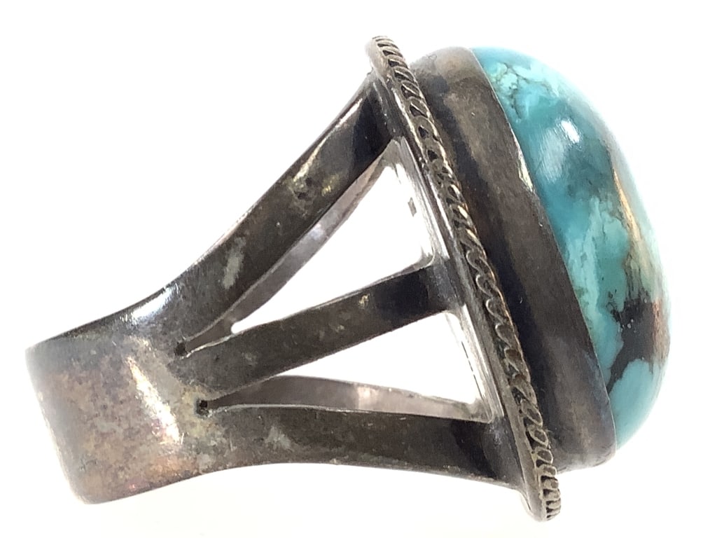 Sterling Turquoise Ring 17.7g TW - 3