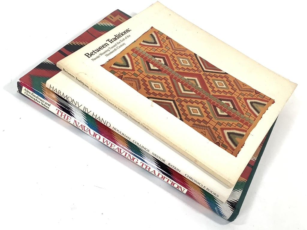 Navajo Weaving, Basketry & Pottery Books: 3 total. Two paperback, one hardback. Overall good used condition.