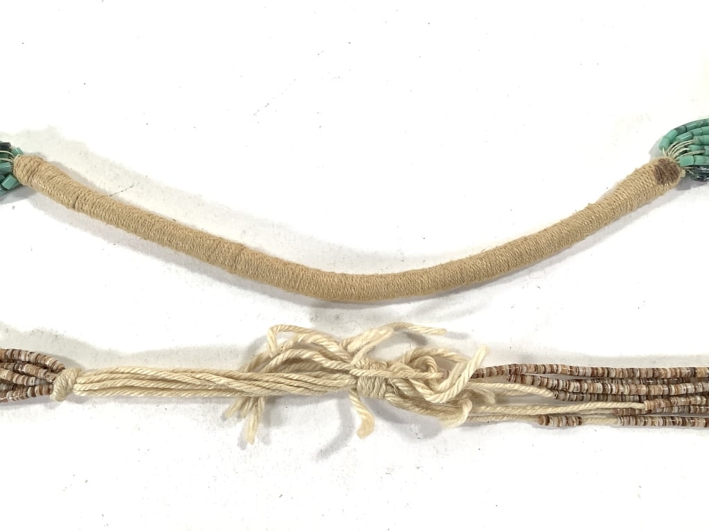 2 Stone & Shell Bead Strand Necklaces - 5