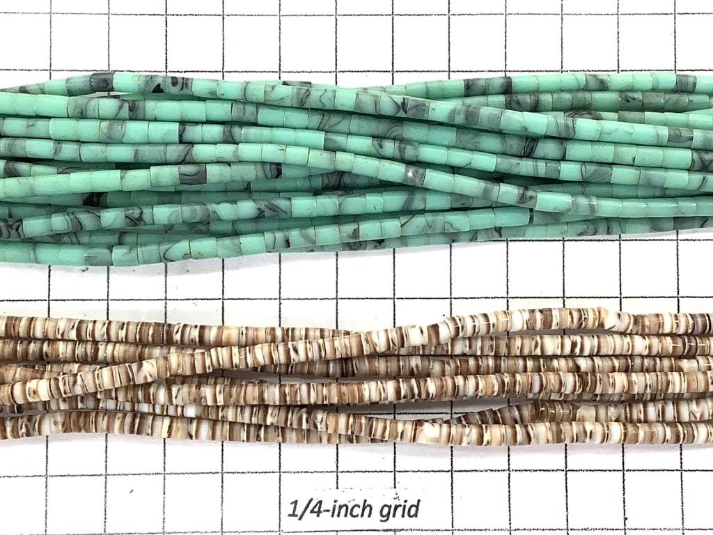 2 Stone & Shell Bead Strand Necklaces - 6