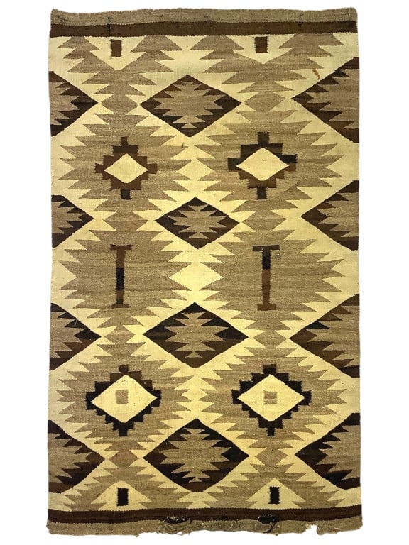 Crystal Geometric Two Great Hills Rug: 58" x 38". Provenance: William and Diane Itter collection.
