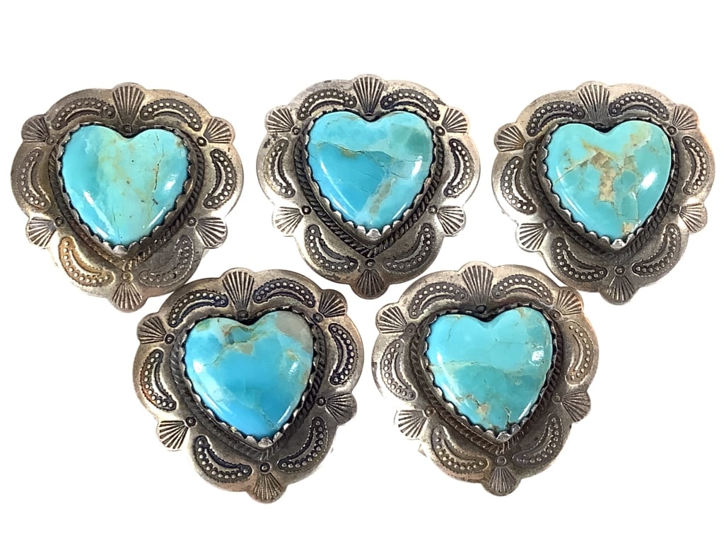 Buttons & Button Covers Turquoise Sterling - 2
