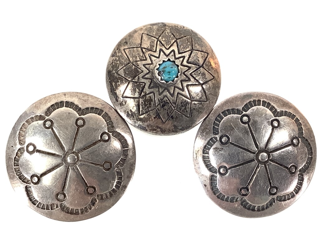 Buttons & Button Covers Turquoise Sterling - 4