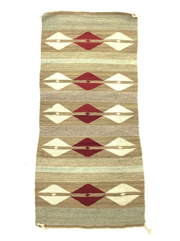 Vtg Small Navajo Weaving: 42" x 20"