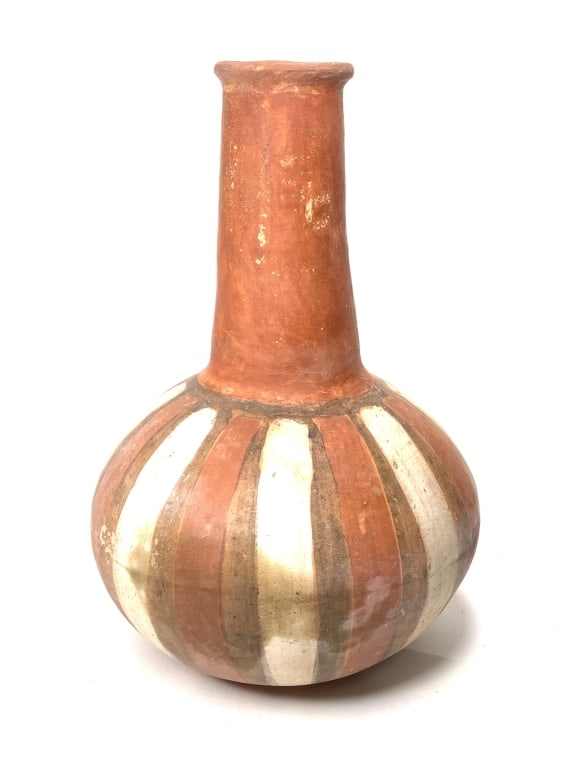 Vtg Ceramic Native American Jug: 8" tall.
