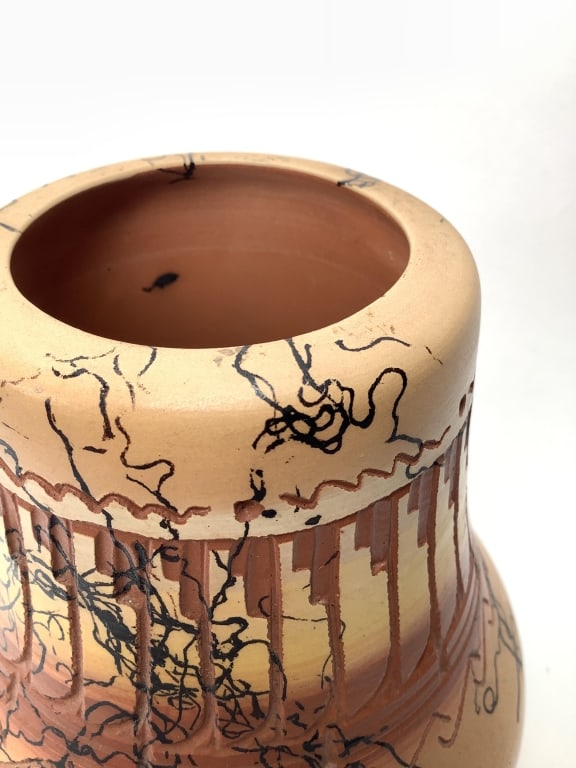 Painted Ceramic Navajo Pot - 3