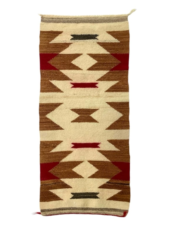 Vtg Navajo Weaving Small: 35" x 17"