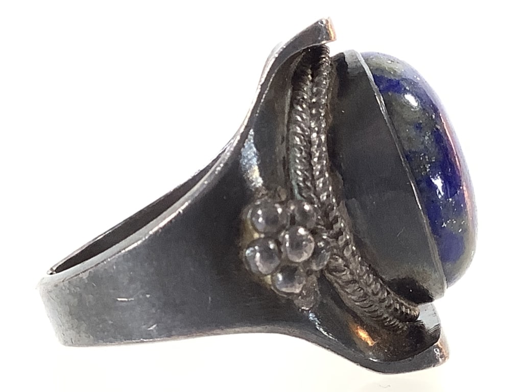 Unmarked Lapis Ring 11.5g TW - 3