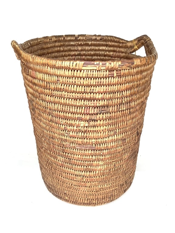 Early Apache Jicarilla Basket 1800s-1900s: 13" tall.