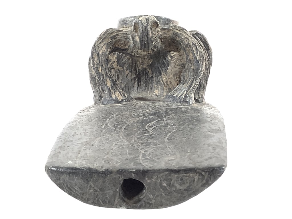 Cherokee Spider Effigy Pipe & Stone Gorget - 3