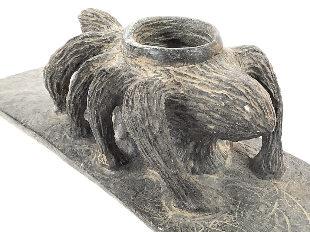 Cherokee Spider Effigy Pipe & Stone Gorget - 4