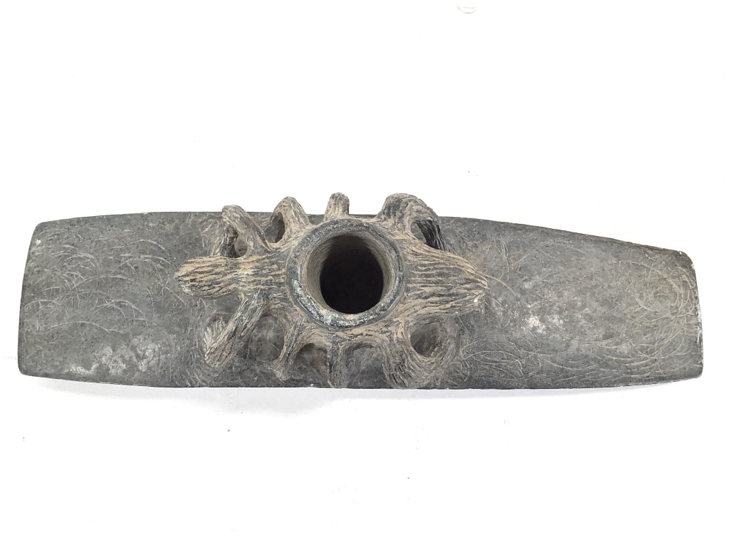 Cherokee Spider Effigy Pipe & Stone Gorget - 5