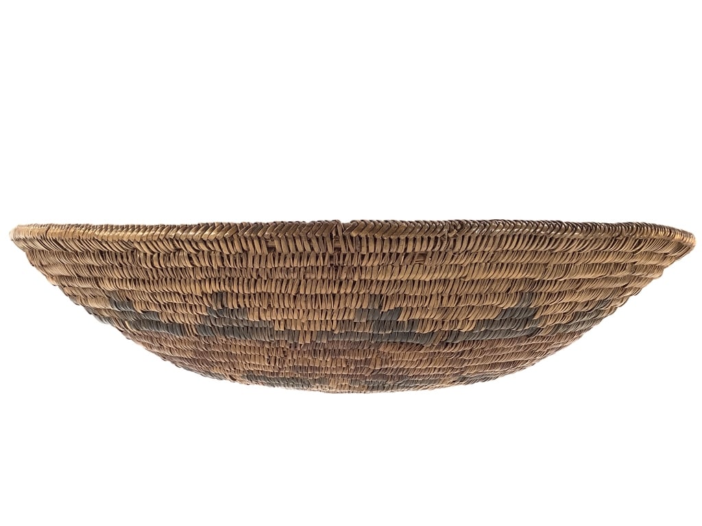 Coiled Polychrome Basket Bowl - 2