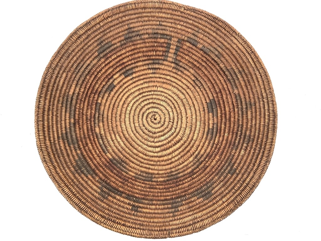 Coiled Polychrome Basket Bowl - 3