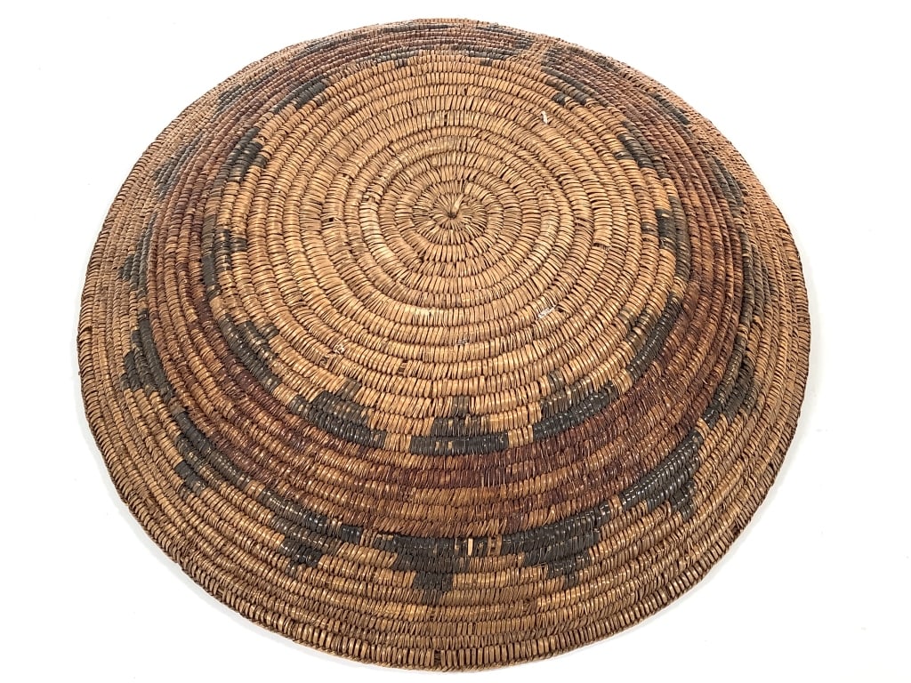 Coiled Polychrome Basket Bowl - 4