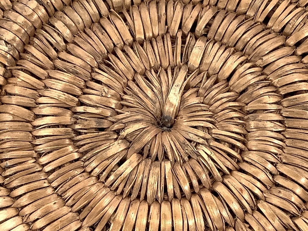 Coiled Polychrome Basket Bowl - 5