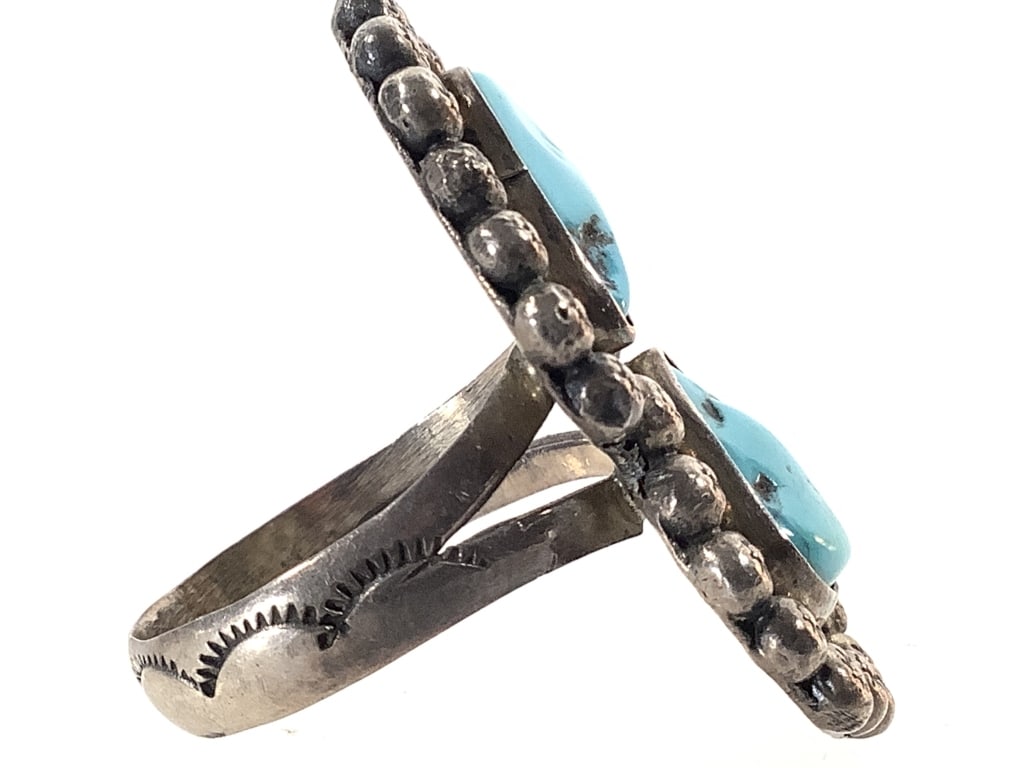Unmarked Turquoise Ring 9.1g TW - 3