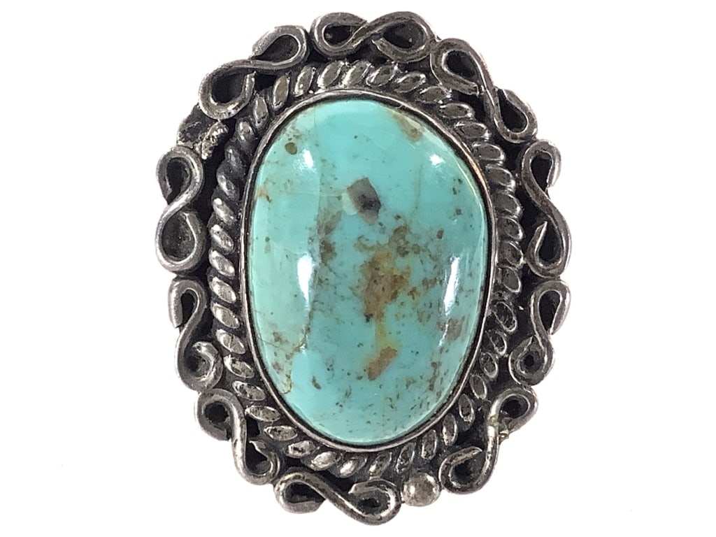 Sterling Turquoise Ring 9.9g TW - 2