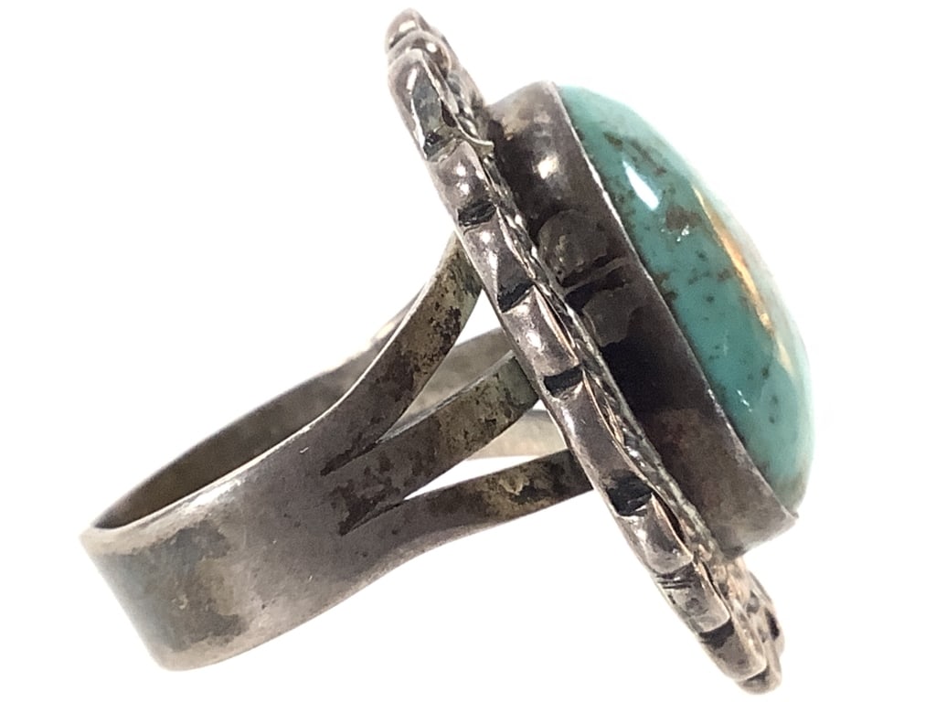 Sterling Turquoise Ring 9.9g TW - 3