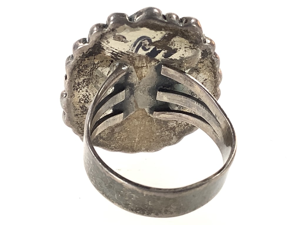 Sterling Turquoise Ring 9.9g TW - 4