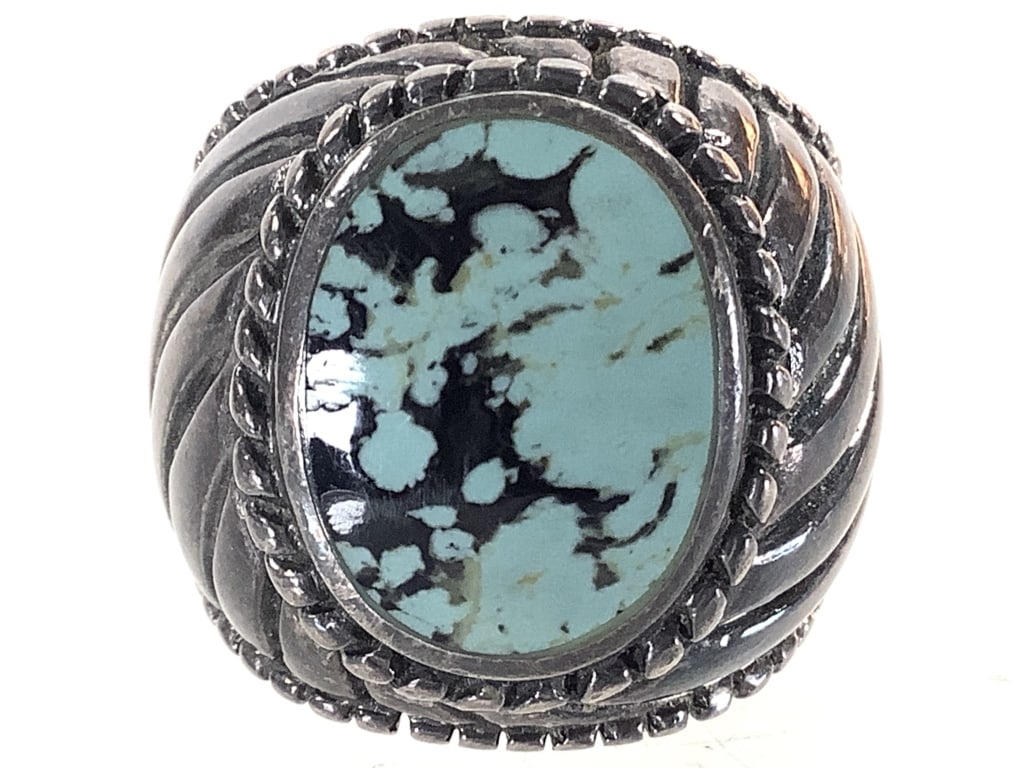 Sterling Turquoise Ring 11.9g TW - 2