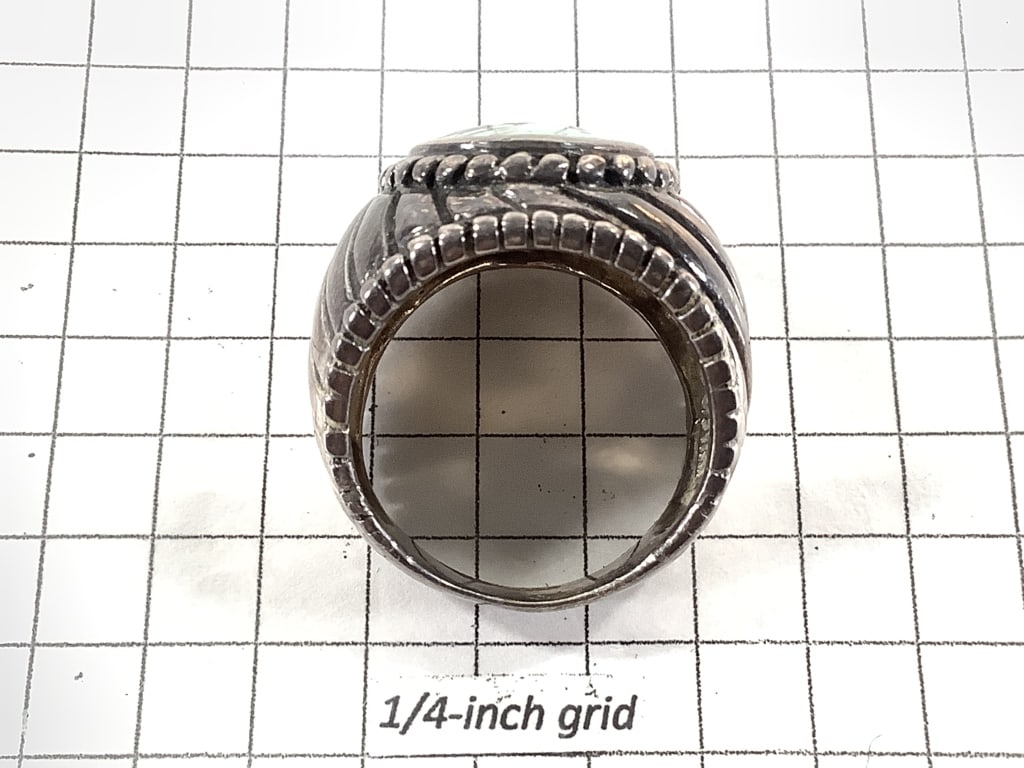 Sterling Turquoise Ring 11.9g TW - 6