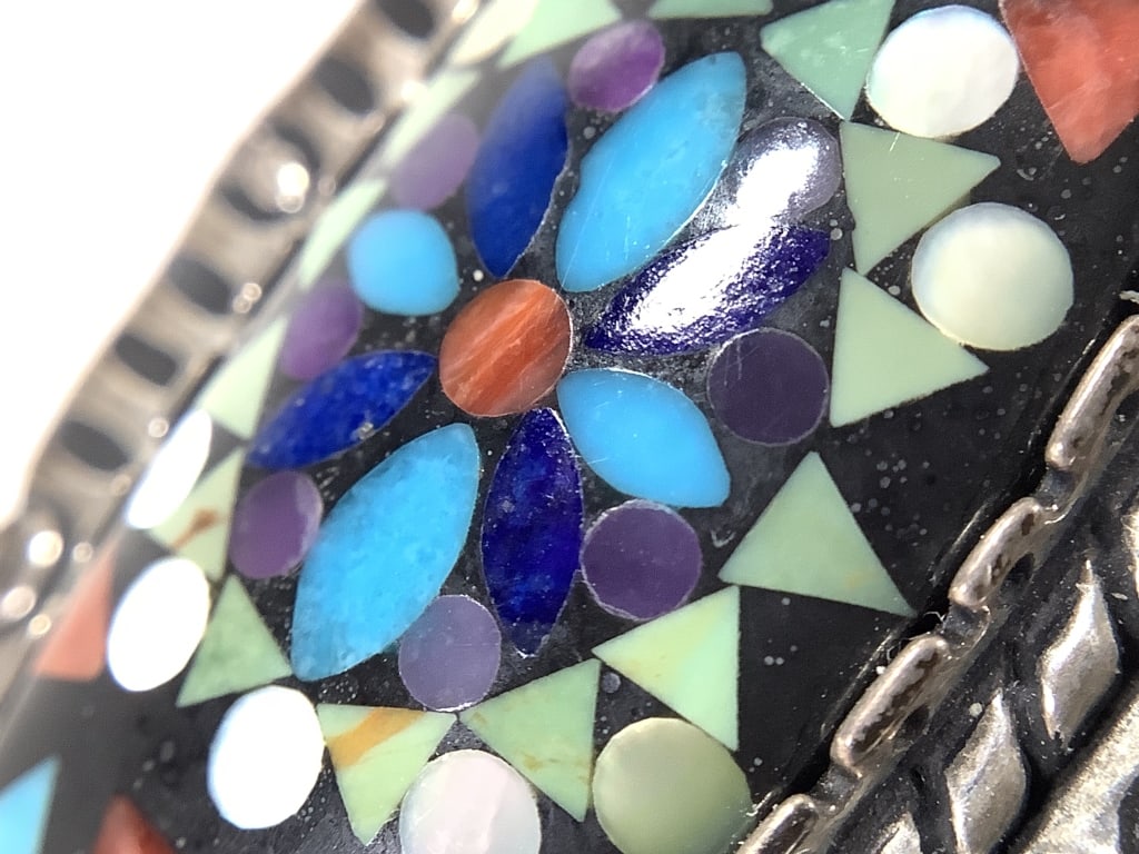 Sterling Micro-mosaic Ring 14.6g TW - 3