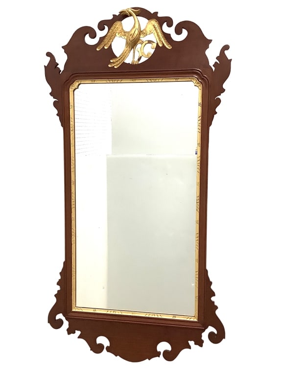N Margolis Mahogany Federal Style Mirror w Phoenix (1 of 5)