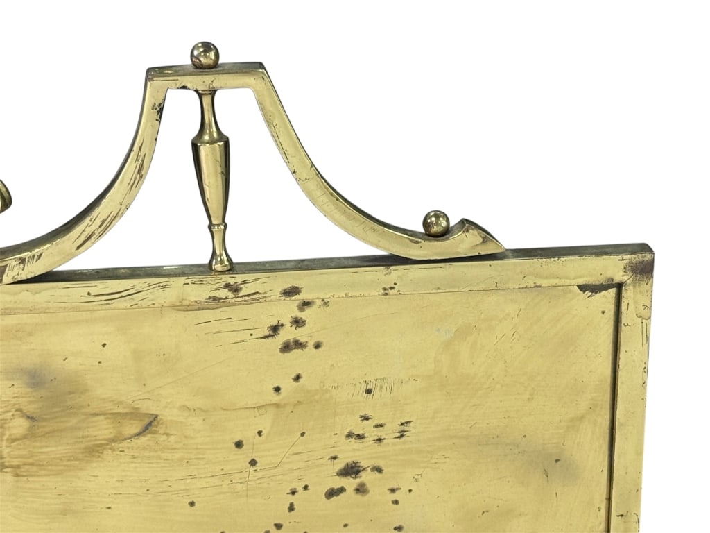 Small Brass Fire Screen - 2