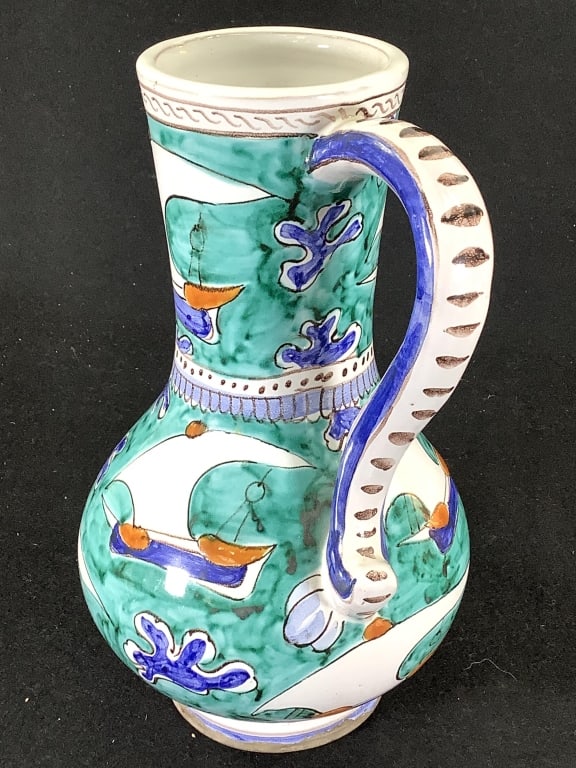 Polychrome Stoneware Turkish Ewer - 3