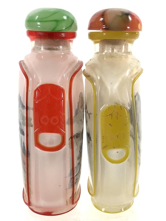 Reverse Hand-Painted Chinese Snuff Bottles - 4