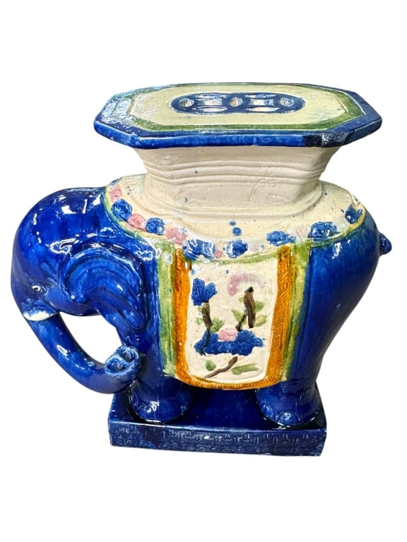 Ceramic Elephant Chinese Garden Table - 2