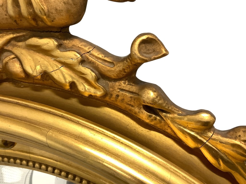 Margolis Gilt Eagle Convex Mirror - 7