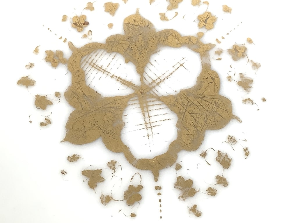 KPM Berlin Gilded Leaf Plate - 3