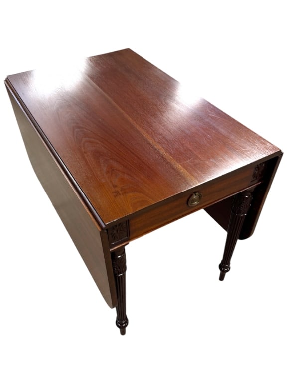 Antique Drop Leaf Table - 5