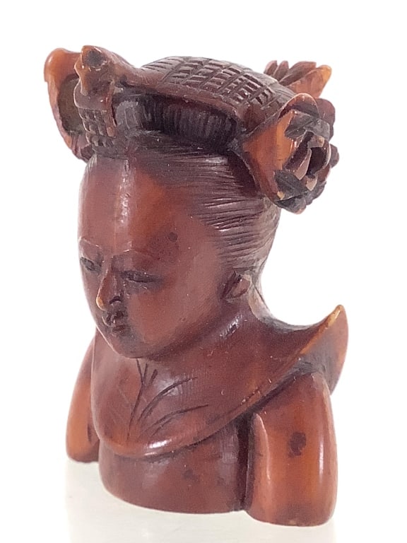 Figural Wood Carved Snuff Bottle (1 of 6)