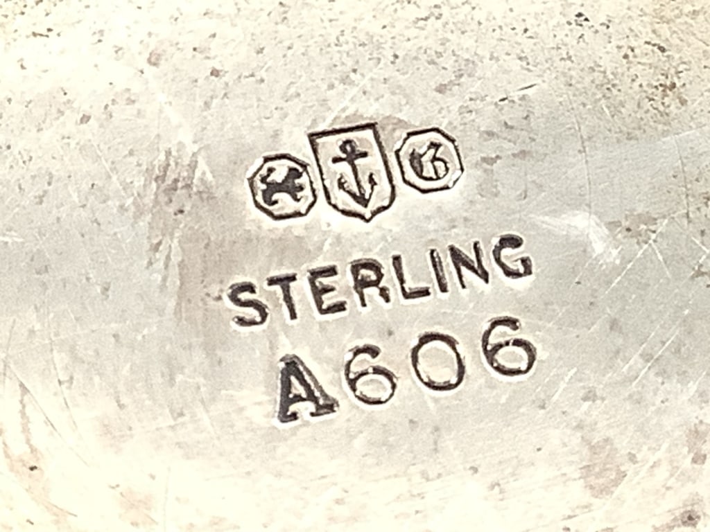 Gorham Sterling Master Salt Cellars w Glass Insert - 10