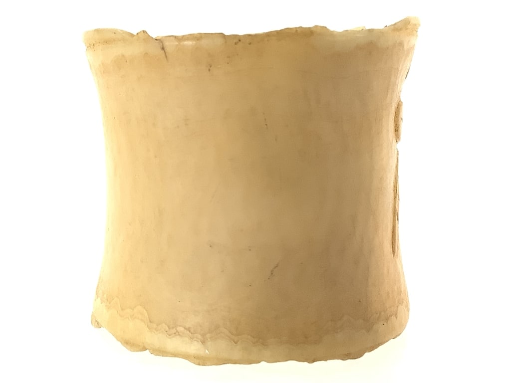 Ivory Floral Motif Napkin Ring - 3
